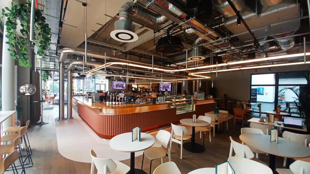 Gilberts ventilation diffuser in bar
