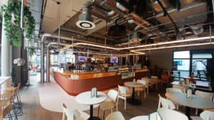 Gilberts ventilation diffuser in bar