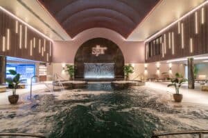 Gilberts diffusers in jacuzzi pool